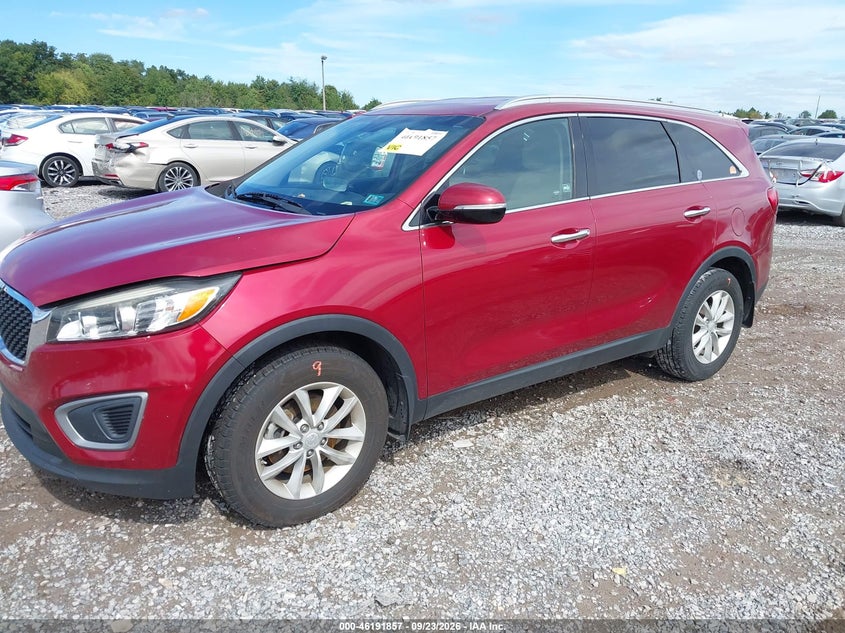 Vin: 5xypg4a33gg042502, lot: 46691741, kia sorento lx 20162