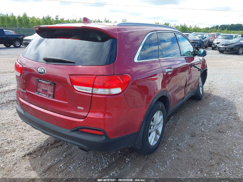 Vin: 5xypg4a33gg042502, lot: 46691741, kia sorento lx 20164