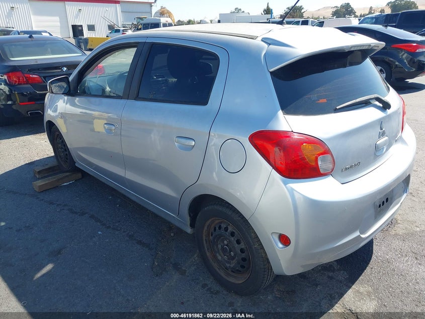Vin: ml32a3hjxfh032312, lot: 46691745, mitsubishi mirage de 20153
