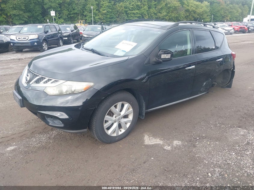 Vin: jn8az1mw8cw201181, lot: 46691778, nissan murano sl 20122