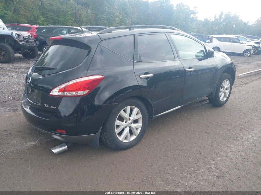 Vin: jn8az1mw8cw201181, lot: 46691778, nissan murano sl 20124