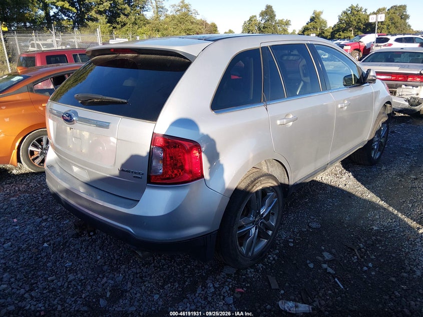 Vin: 2fmdk4kc1dbb42884, lot: 46691815, ford edge limited 20134