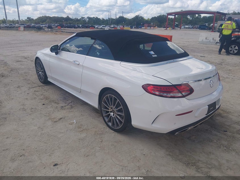 Vin: wddwk8db3kf919284, lot: 46691823, mercedes-benz c 300 20193