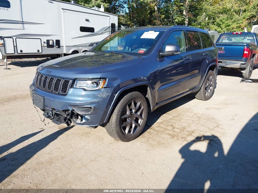 Vin: 1c4rjfbg6mc535825, lot: 46691836, jeep grand cherokee 80th anniversary 20212