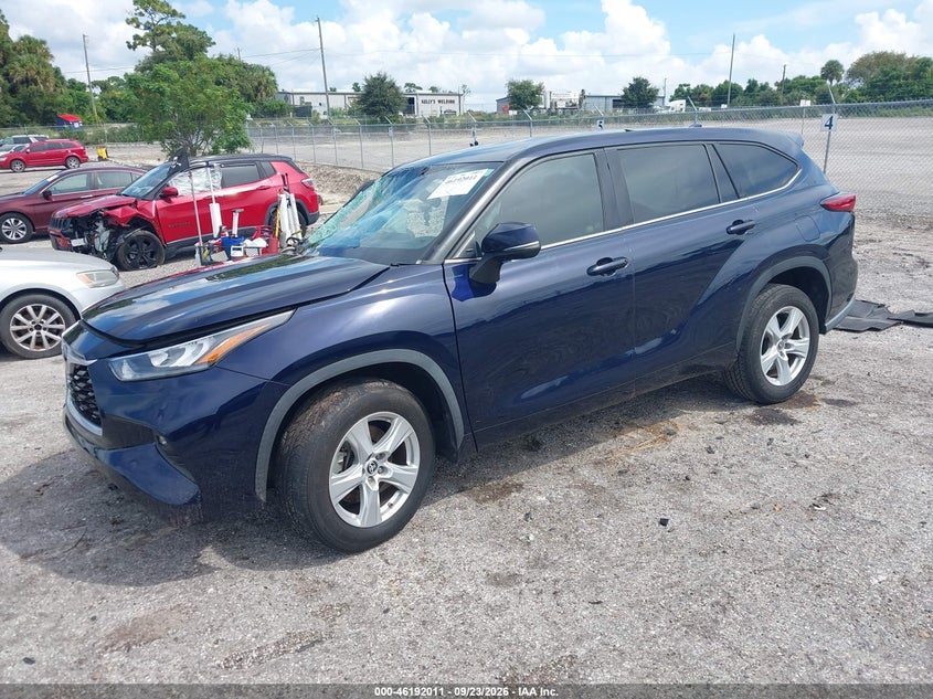 Vin: 5tdzzrah4ls505188, lot: 46691895, toyota highlander le 20202