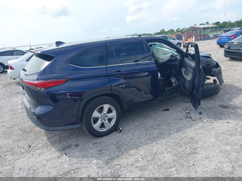 Vin: 5tdzzrah4ls505188, lot: 46691895, toyota highlander le 20204