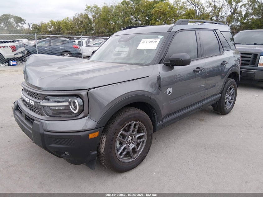 Vin: 3fmcr9bn6sre76736, lot: 46691924, ford bronco sport big bend 20252