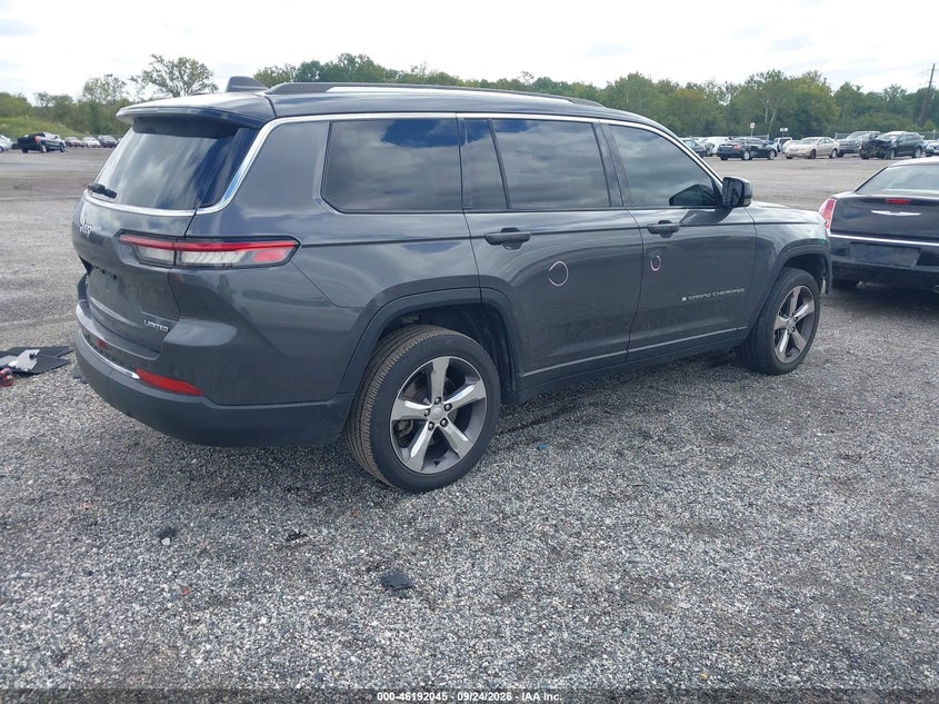 Vin: 1c4rjkbg3m8156423, lot: 46691929, jeep grand cherokee l limited 4x4 20214