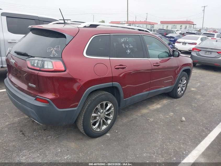 Vin: 1c4pjmlx2kd135309, lot: 46691947, jeep cherokee latitude plus 4x4 20194