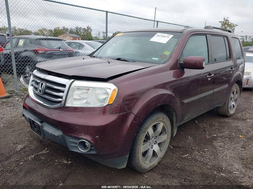 Vin: 5fnyf4h95cb071258, lot: 46691955, honda pilot touring 20122