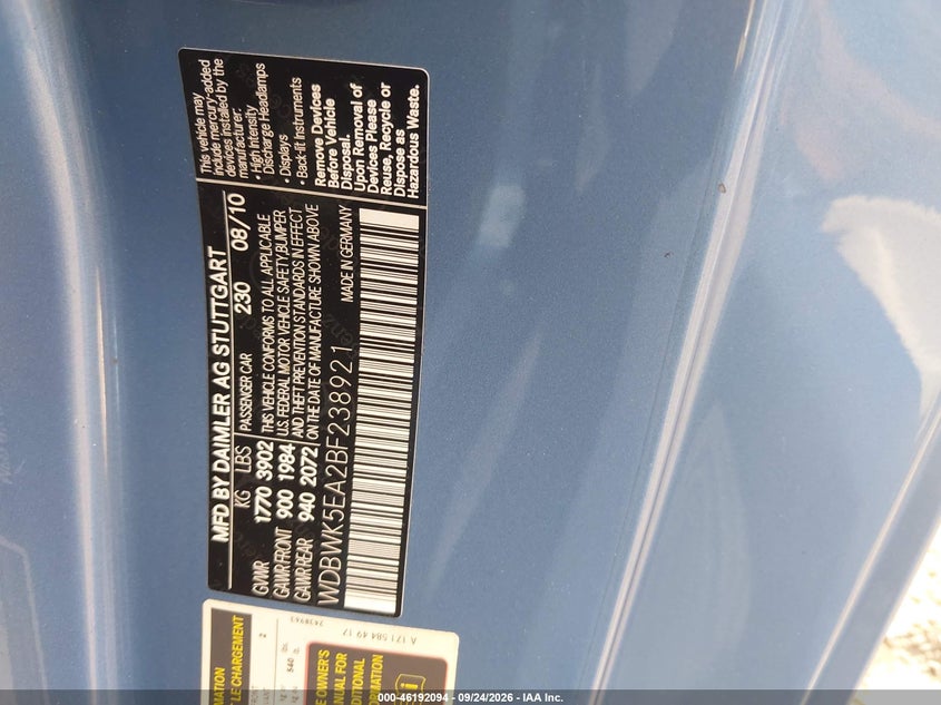2011 MERCEDES-BENZ SLK 300 · Фото 9