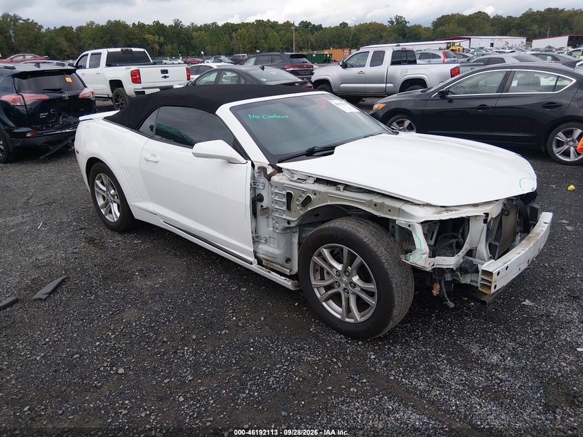 2014 Chevrolet Camaro 1Lt, Front & Rear, IAAI, VIN 2G1FB3D32E9290287