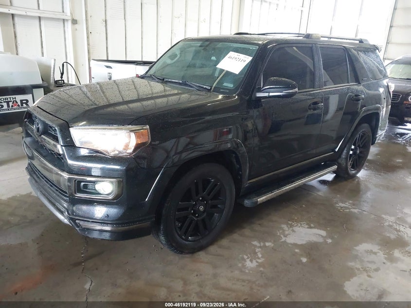 Vin: jtebu5jrxk5626275, lot: 46692004, toyota 4runner limited nightshade 20192