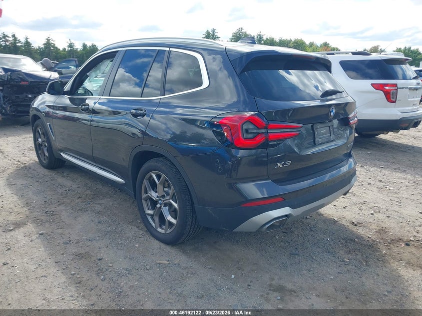 Vin: 5ux53dp05n9k23601, lot: 46692008, bmw x3 xdrive30i 20223