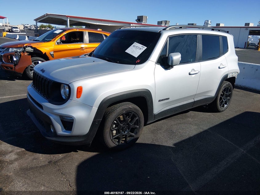 Vin: zacnjabb0lpk99654, lot: 46692070, jeep renegado altitude fwd 20202
