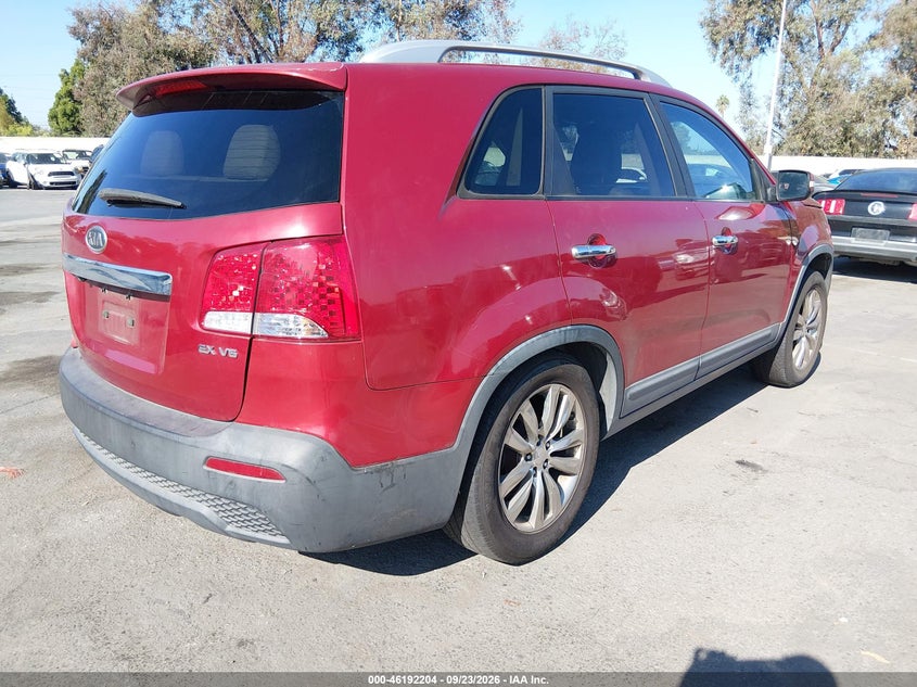 Vin: 5xyku4a23bg045581, lot: 46692088, kia sorento ex v6 20114