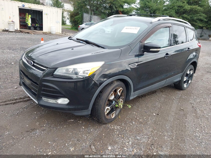 Vin: 1fmcu9j98duc40877, lot: 46692119, ford escape titanium 20132