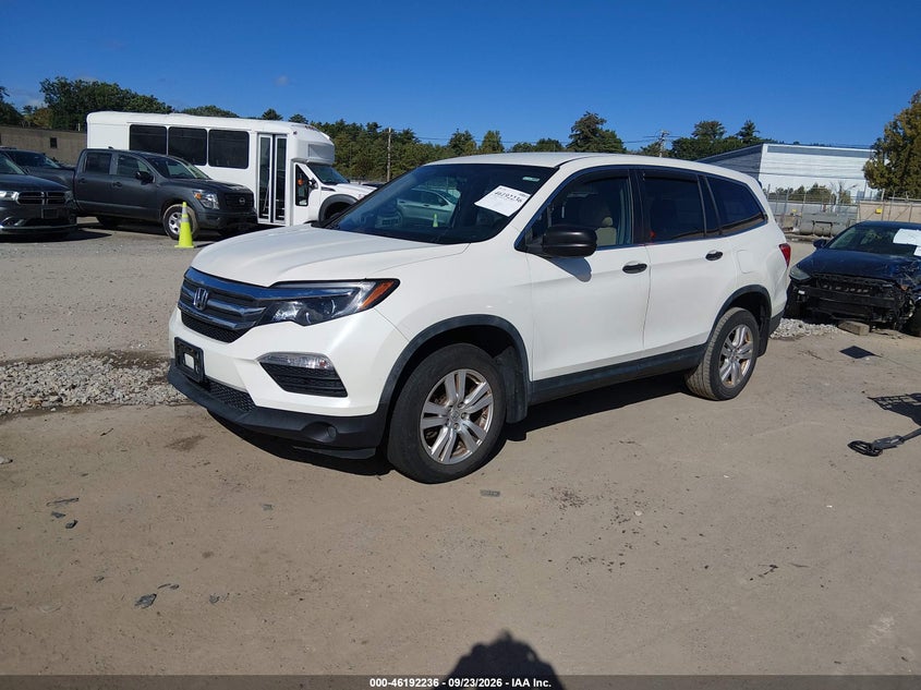 Vin: 5fnyf6h17gb009789, lot: 46692120, honda pilot lx 20162