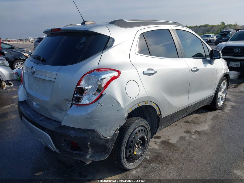 Vin: kl4cjcsb7gb714775, lot: 46692125, buick encore leather 20164