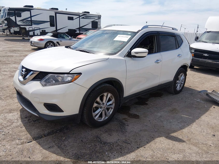 2016 Nissan Rogue, Удар ззаду, IAAI, VIN KNMAT2MT9GP667064 — фото 2