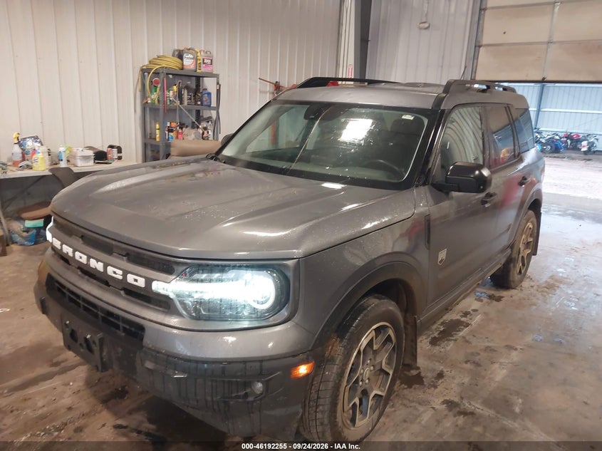 Vin: 3fmcr9b66prd01094, lot: 46692139, ford bronco sport big bend 20232
