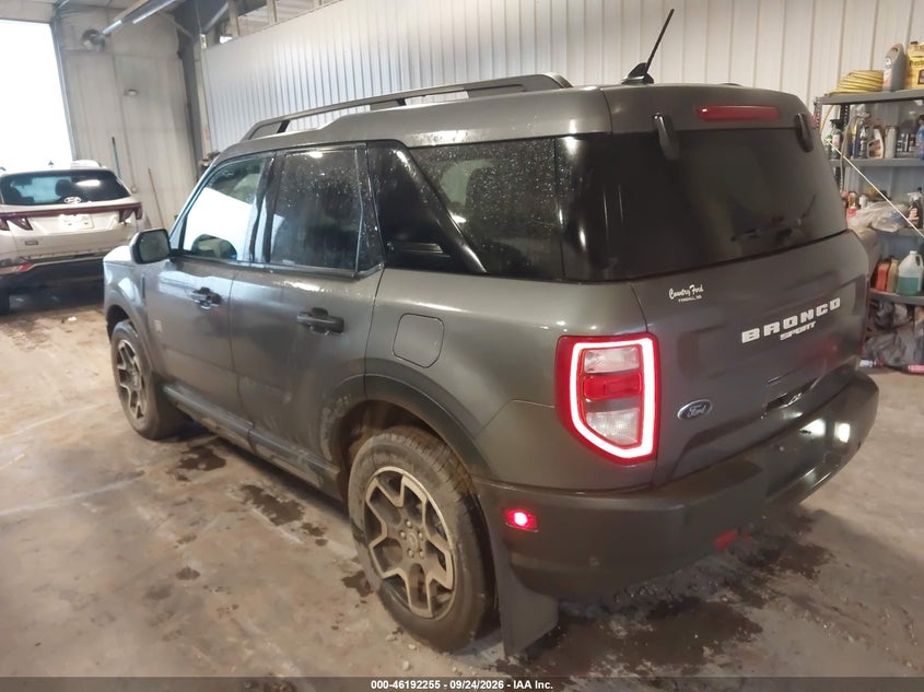 Vin: 3fmcr9b66prd01094, lot: 46692139, ford bronco sport big bend 20233