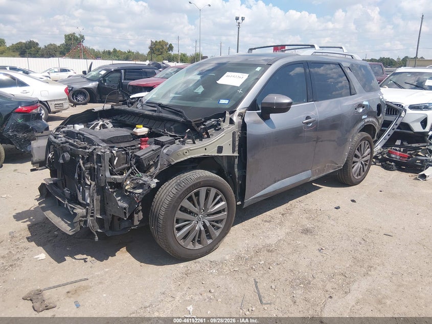 Vin: 5n1dr3cb7pc259059, lot: 46692145, nissan pathfinder sl fwd 20232