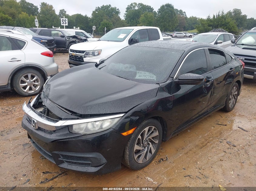 Vin: 19xfc2f73he022501, lot: 46692168, honda civic ex 20172