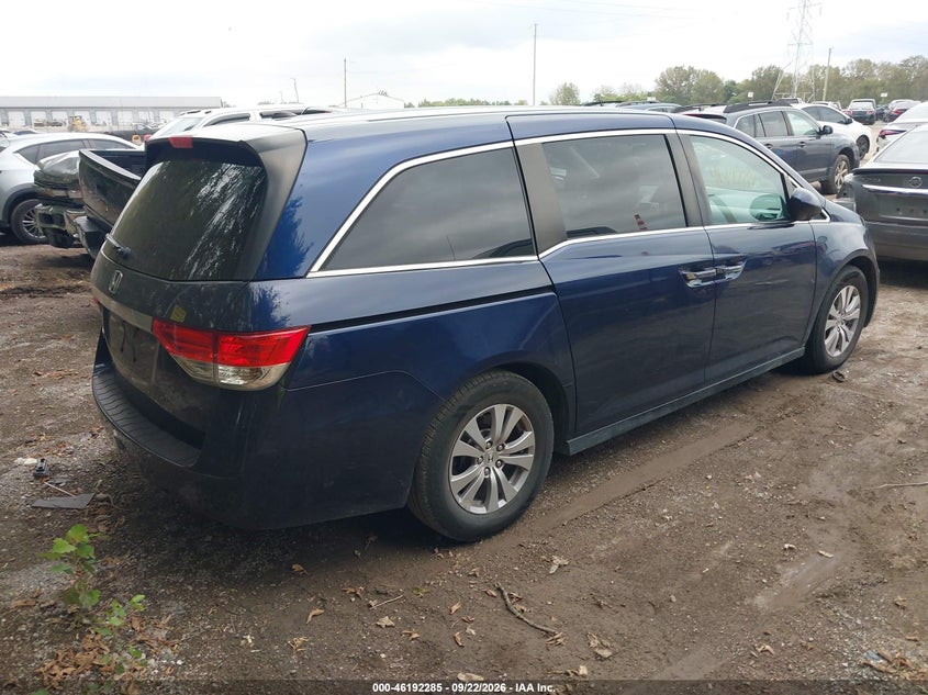 Vin: 5fnrl5h61fb121425, lot: 46692169, honda odyssey ex-l 20154