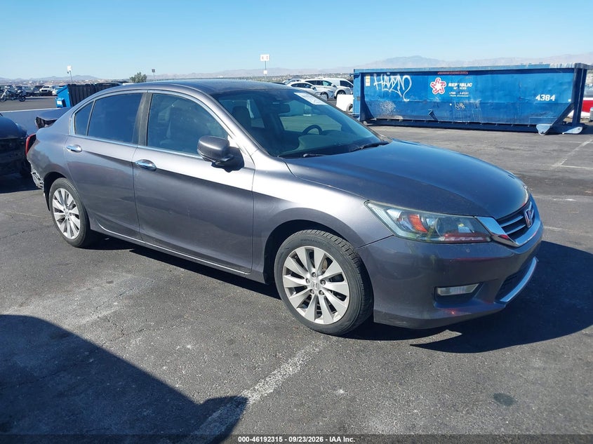 2014 Honda Accord Ex-L V-6, Rear, IAAI, VIN 1HGCR3F83EA010462
