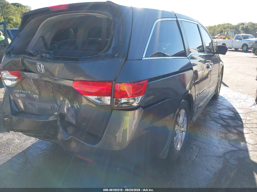 Vin: 5fnrl5h64eb095398, lot: 46692203, honda odyssey ex-l 20144