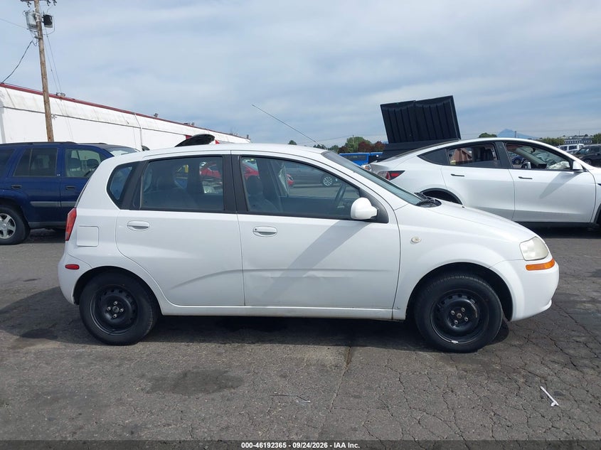 CHEVROLET AVEO 2005 VIN KL1TD62665B408379