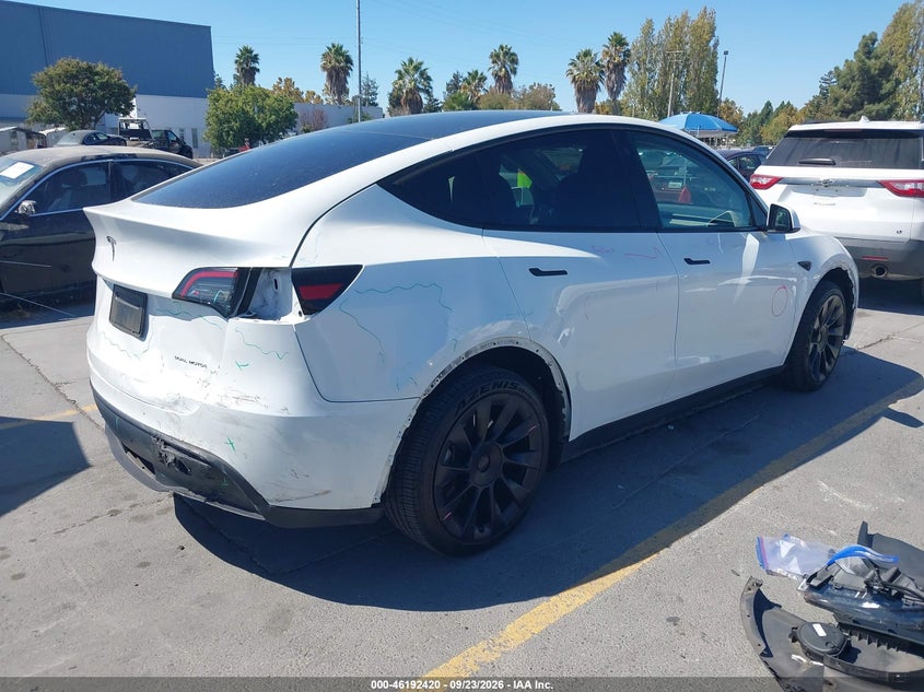 Vin: 7saygdee8pf676155, lot: 46692304, tesla model y awd/long range dual motor all-wheel drive 20234