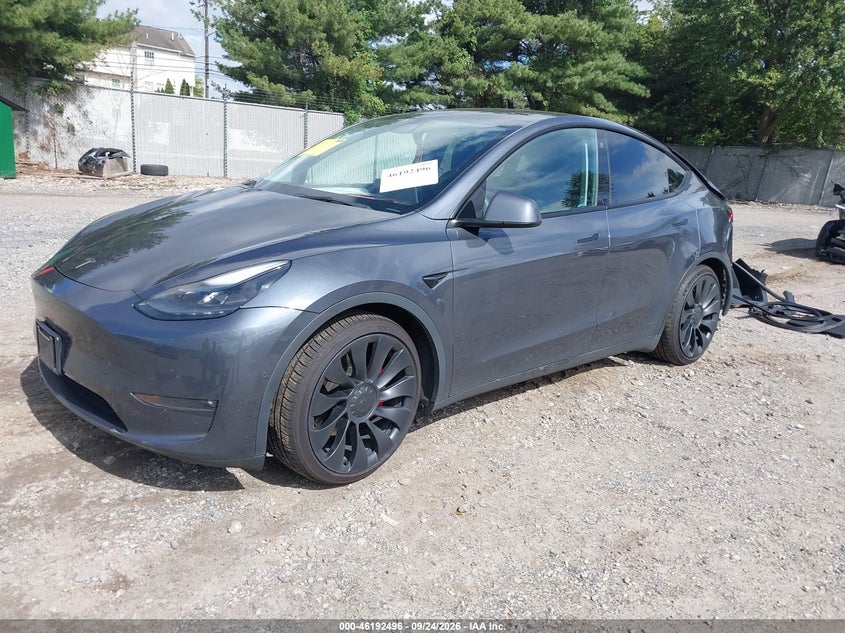 Vin: 7saygdef2nf465832, lot: 46692380, tesla model y performance 20222