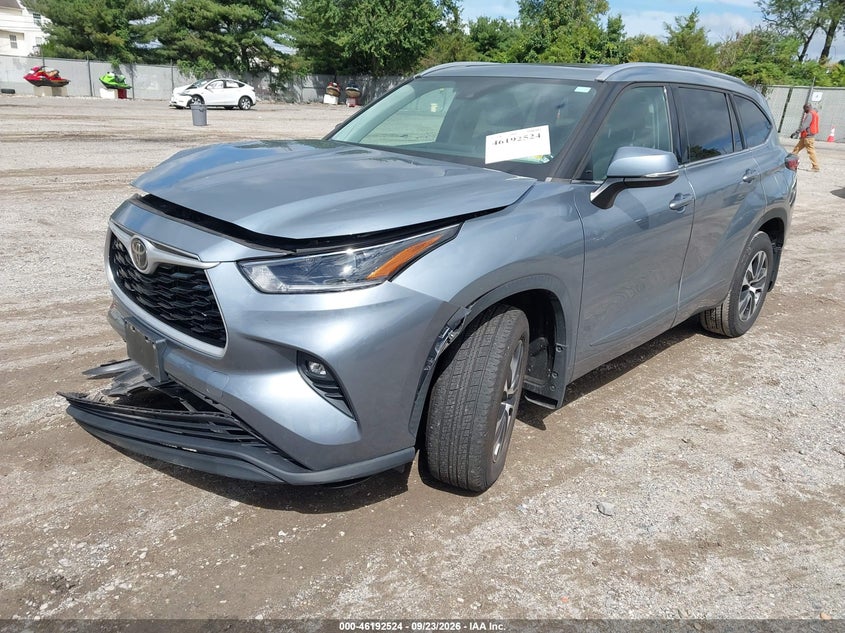Vin: 5tdgzrbh0ms123327, lot: 46692408, toyota highlander xle 20212