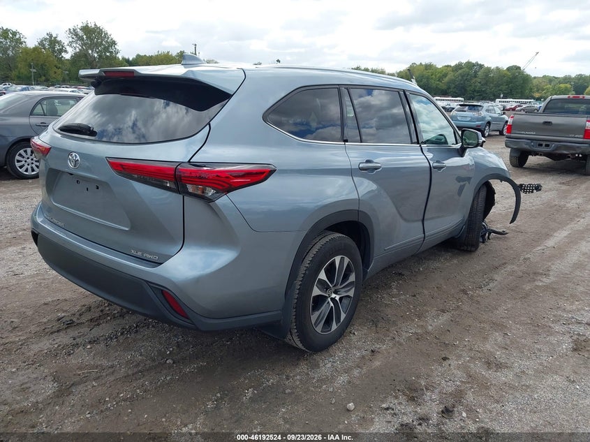 Vin: 5tdgzrbh0ms123327, lot: 46692408, toyota highlander xle 20214