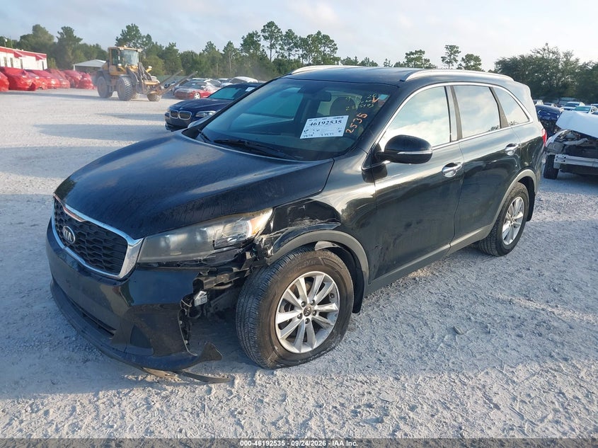Vin: 5xypg4a53kg499210, lot: 46692419, kia sorento 3.3l lx 20192