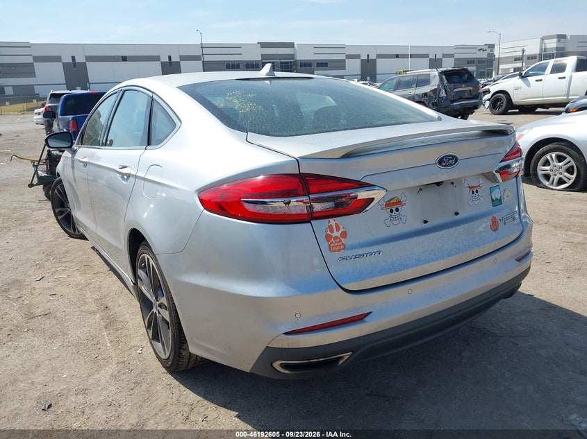 Vin: 3fa6p0d93kr242837, lot: 46692489, ford fusion titanium 20193