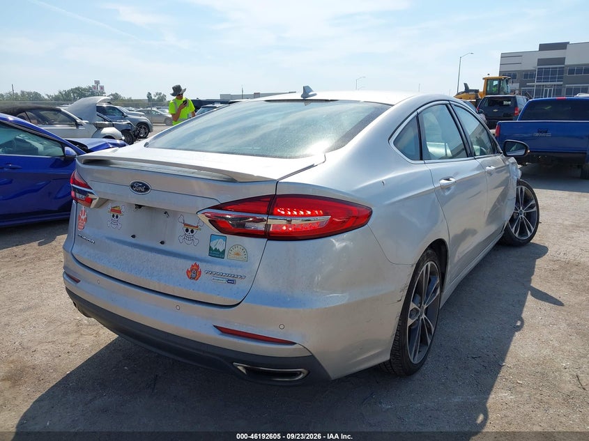 Vin: 3fa6p0d93kr242837, lot: 46692489, ford fusion titanium 20194