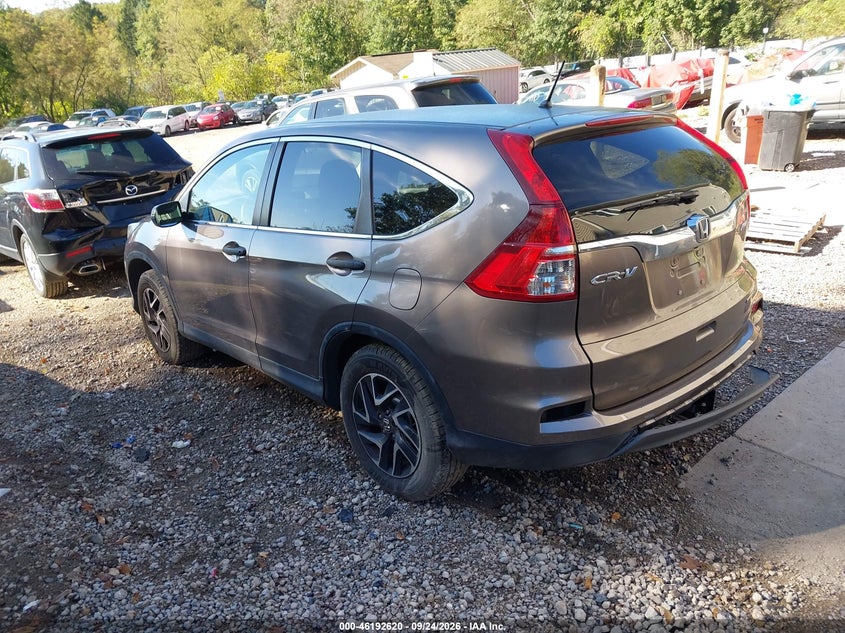 Vin: 5j6rm4h47gl076411, lot: 46692504, honda cr-v se 20163
