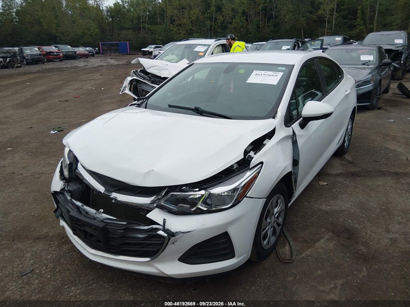 Vin: 1g1bc5sm8k7149482, lot: 46692553, chevrolet cruze ls 20192