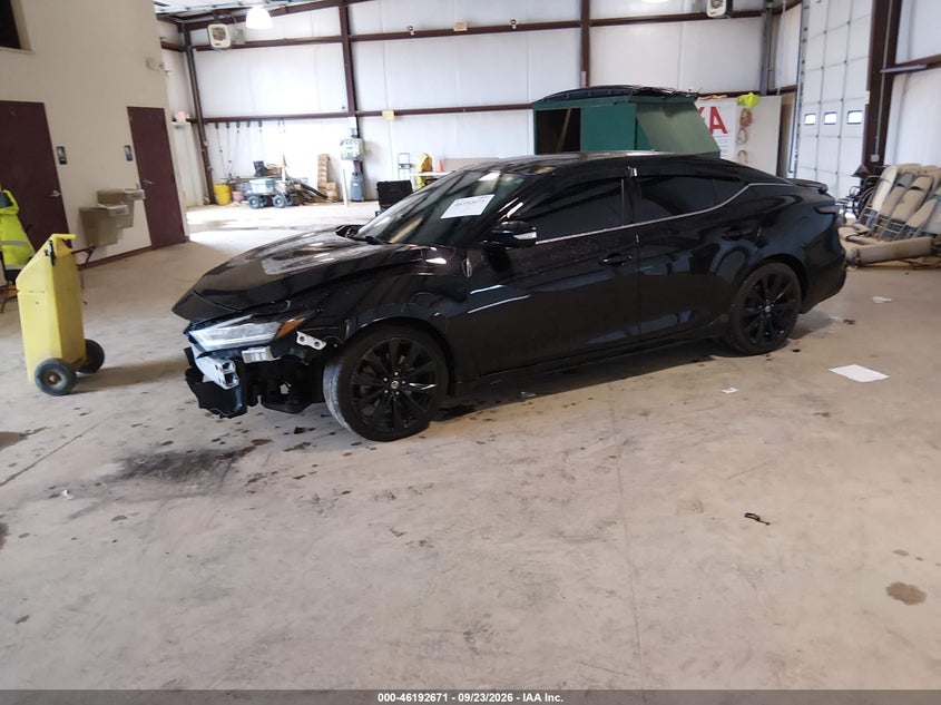 Vin: 1n4aa6ev4mc501802, lot: 46692555, nissan maxima sr xtronic cvt 20212