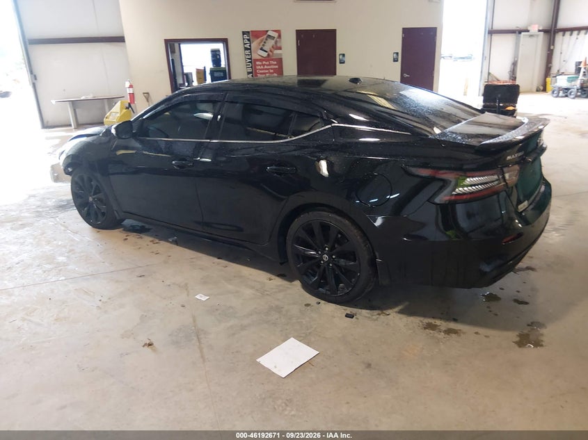 Vin: 1n4aa6ev4mc501802, lot: 46692555, nissan maxima sr xtronic cvt 20213