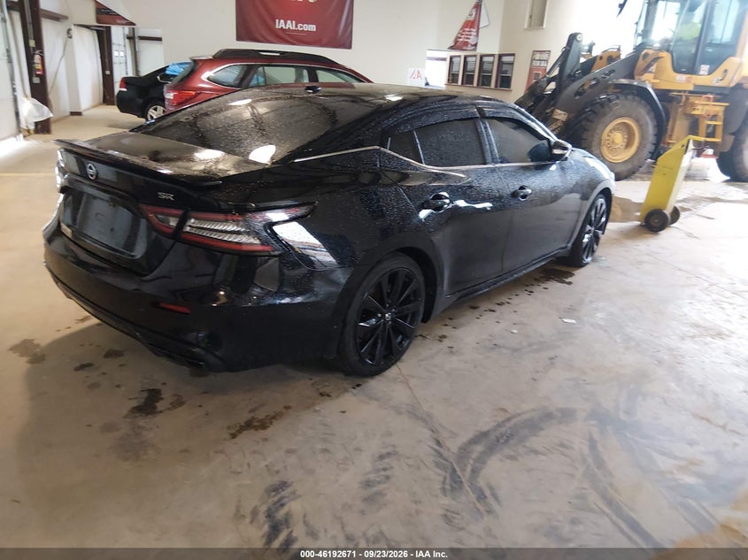 Vin: 1n4aa6ev4mc501802, lot: 46692555, nissan maxima sr xtronic cvt 20214