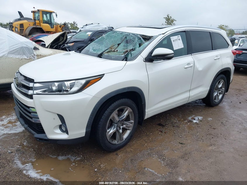 Vin: 5tddzrfh0ks742052, lot: 46692590, toyota highlander limited platinum 20192