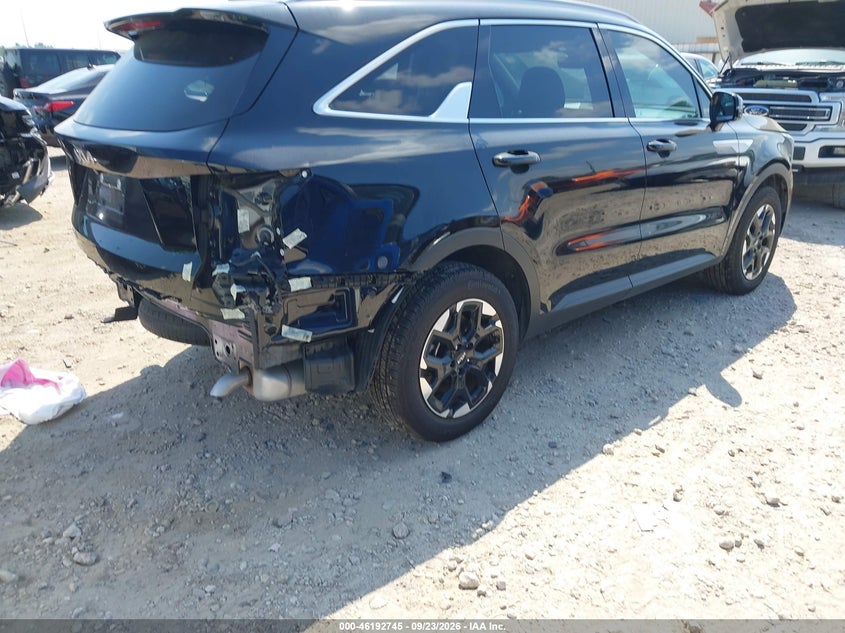 Vin: 5xyrl4jc1sg354928, lot: 46692629, kia sorento s 20254