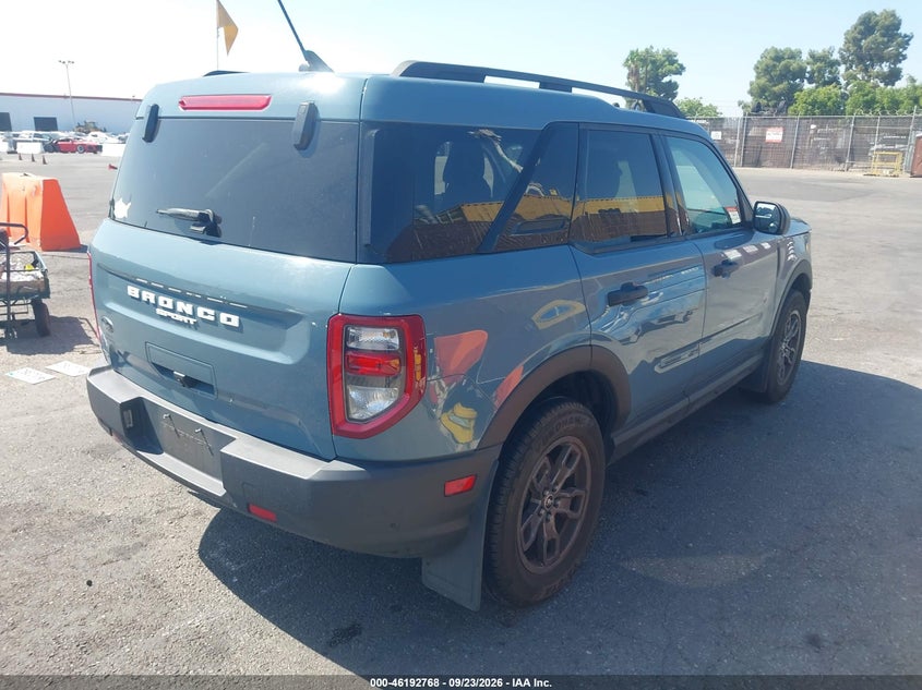 Vin: 3fmcr9b60nrd93221, lot: 46692652, ford bronco sport big bend 20224