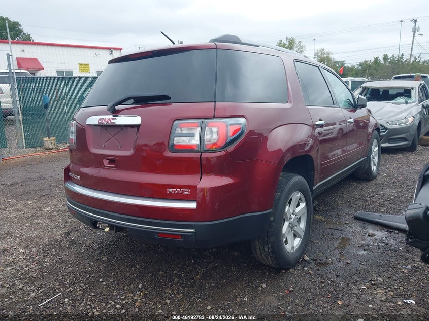 Vin: 1gkkvpkd8gj274980, lot: 46692667, gmc acadia sle 20164