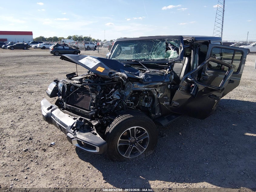 Vin: 1c4hjxeg7pw668822, lot: 46692672, jeep wrangler 4-door sahara 4x4 20232