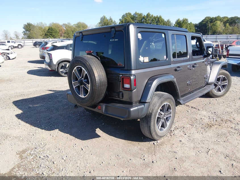Vin: 1c4hjxeg7pw668822, lot: 46692672, jeep wrangler 4-door sahara 4x4 20234